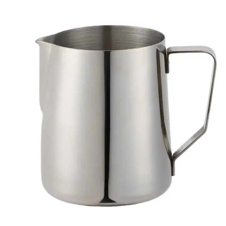 Stainless steel milk frothing jug with measurements kitchen pitcher