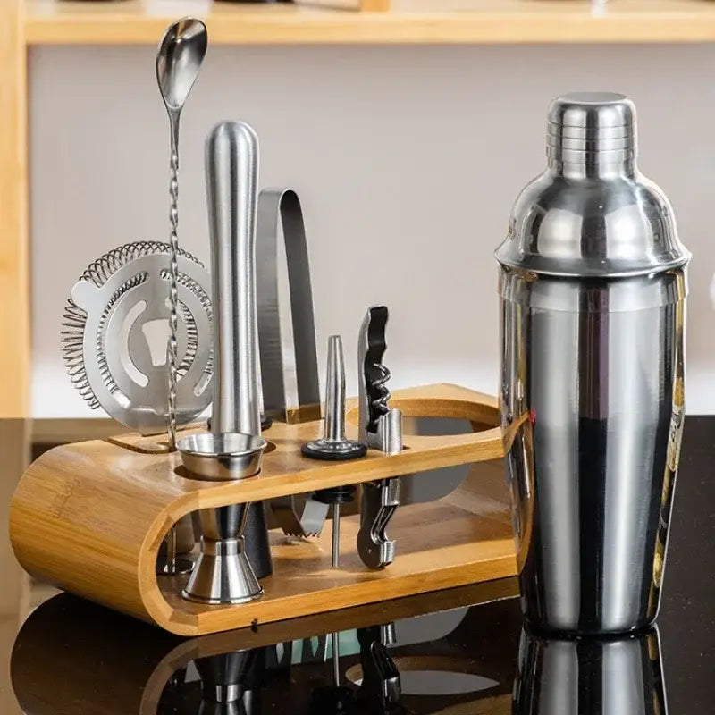 Stainless steel professional bartender kit barman set kitchen tools