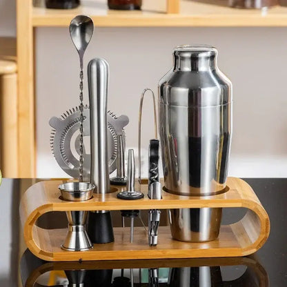 Stainless steel professional bartender kit barman set kitchen tools
