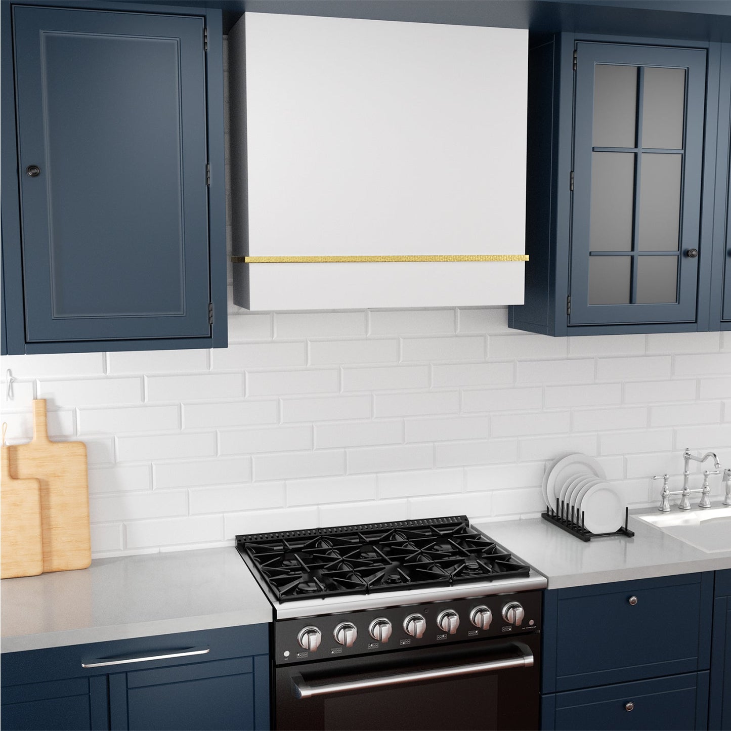 Akicon 30" Stainless Steel Wall Mount Range Hood with 600 CFM Vent Hood