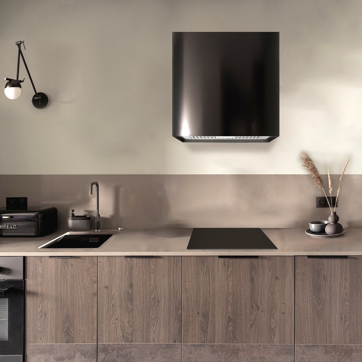 Akicon 30" Stainless Steel Wall Mount Range Hood Modern Box with 600 CFM Vent Hood