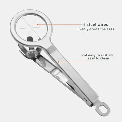 Stainless steel wire egg cutter – kitchen slicing tool