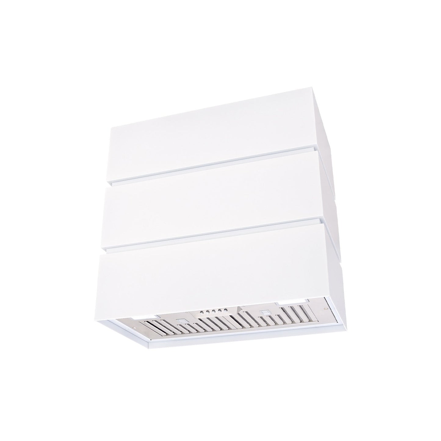 Akicon 30" Stainless Steel Wall Mount Range Hood, 3 Stacks Kitchen Hood with 600 CFM Vent Motor- AK-HS30L