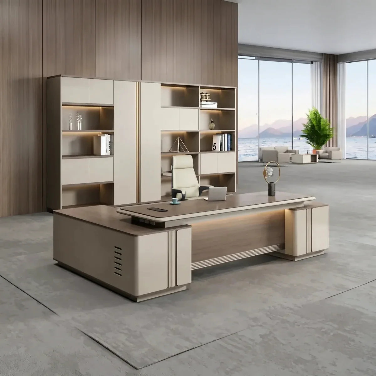 Stanford · Modern Executive L-Shaped Desk