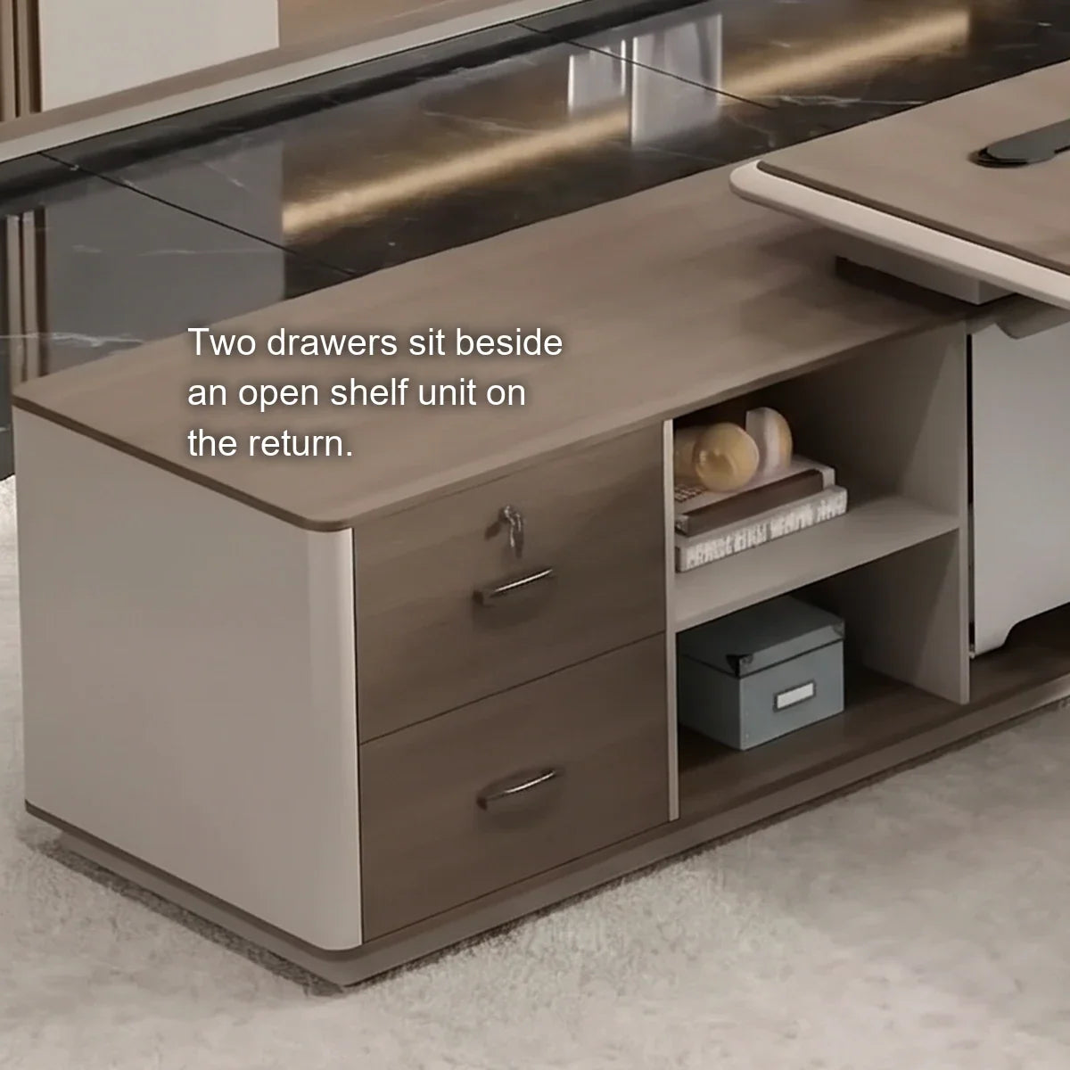 Stanford · Modern Executive L-Shaped Desk