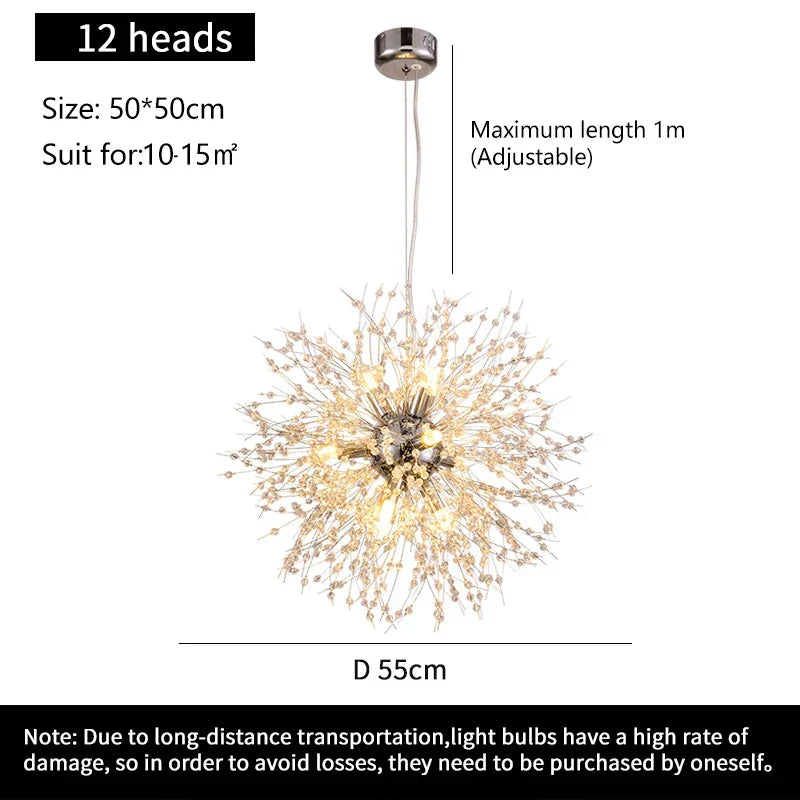DecorBites™ Starry Sky Crystal Pendant Light Fixture
