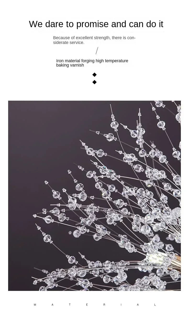 DecorBites™ Starry Sky Crystal Pendant Light Fixture