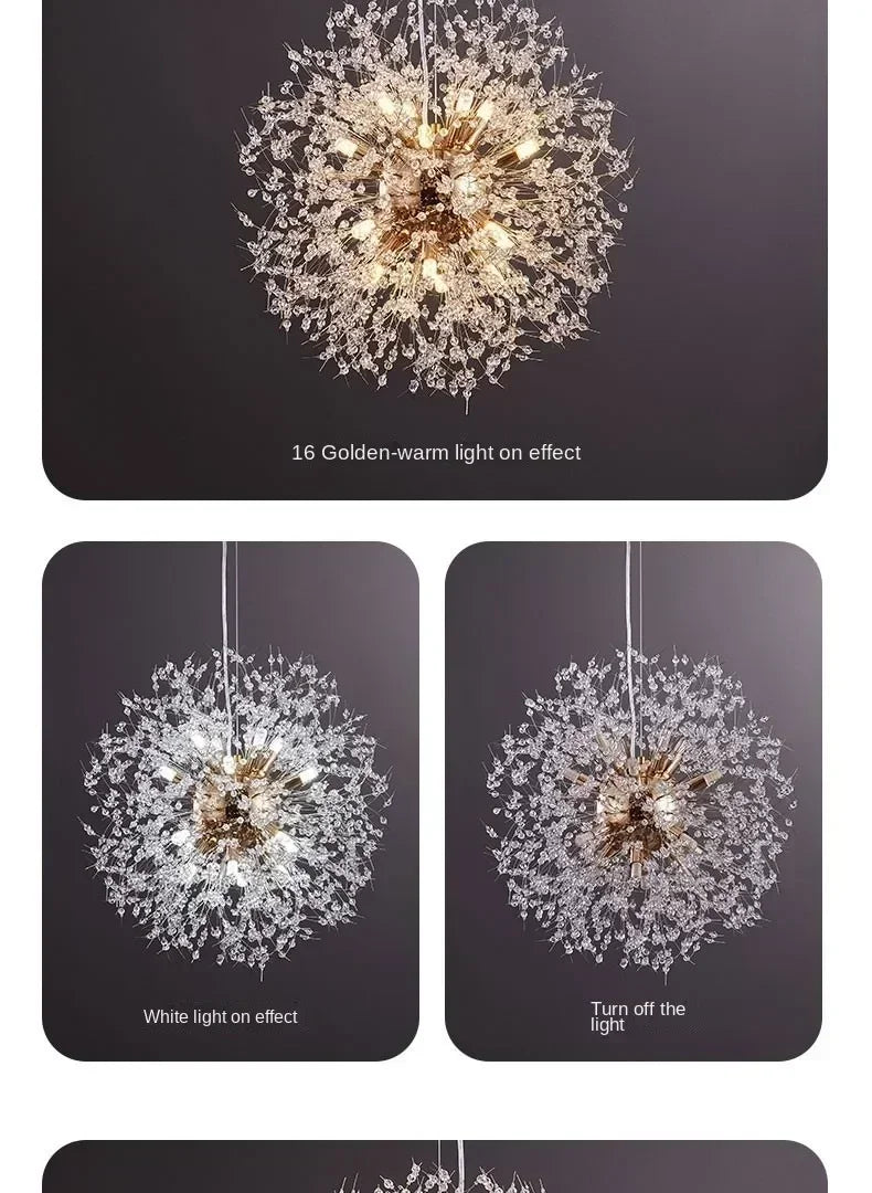 DecorBites™ Starry Sky Crystal Pendant Light Fixture