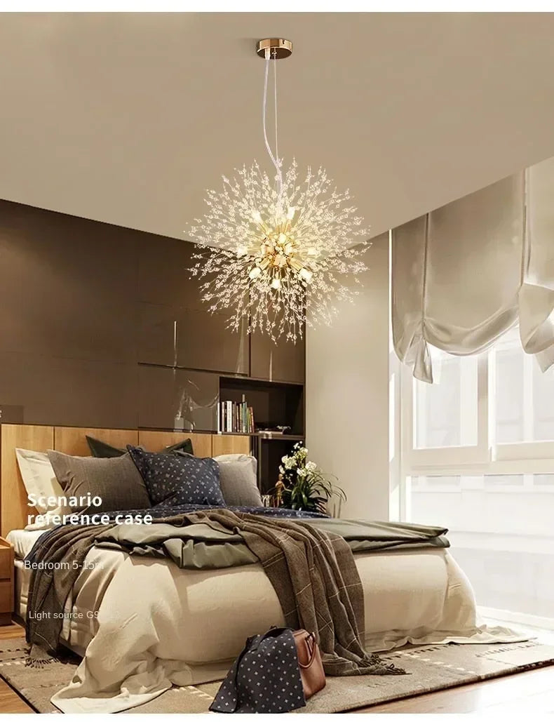DecorBites™ Starry Sky Crystal Pendant Light Fixture