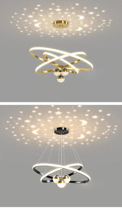DecorBites™ Starry Sky LED Chandelier for Living Room