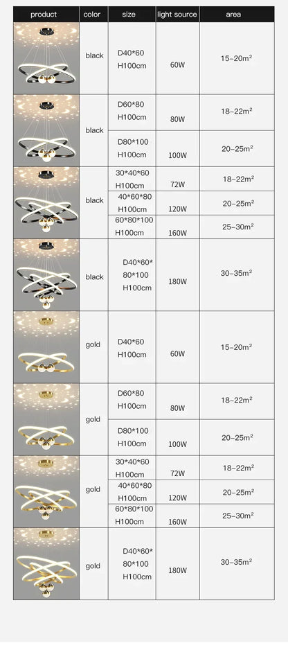 DecorBites™ Starry Sky LED Chandelier for Living Room