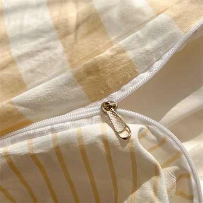 DecorBites™ Striped Quilt Set with Pillowcases and Sheet