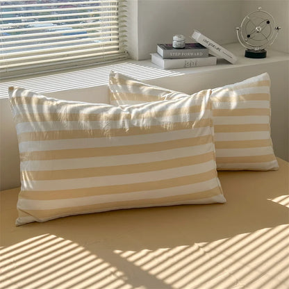 DecorBites™ Striped Quilt Set with Pillowcases and Sheet
