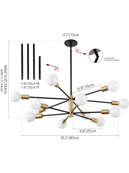 DecorBites™ Stylish Hanging Chandelier for Home Decor
