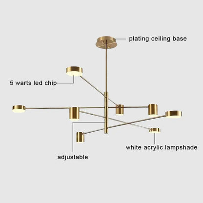 DecorBites™ Stylish Led Chandelier for Home Decor