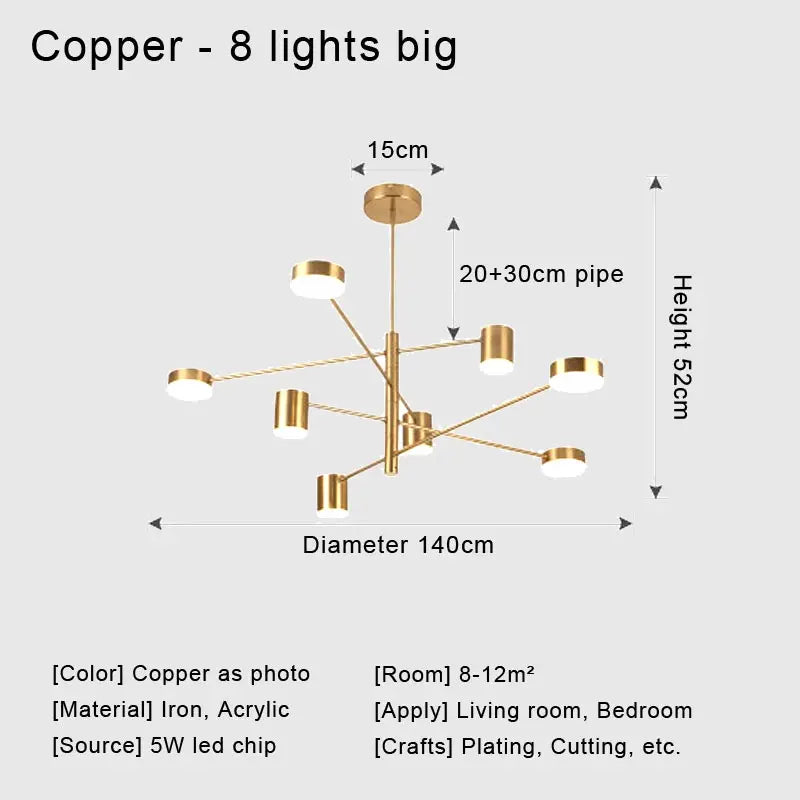 DecorBites™ Stylish Led Chandelier for Home Decor
