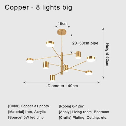 DecorBites™ Stylish Led Chandelier for Home Decor