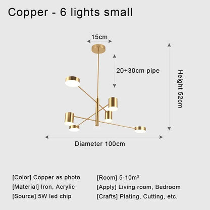 DecorBites™ Stylish Led Chandelier for Home Decor