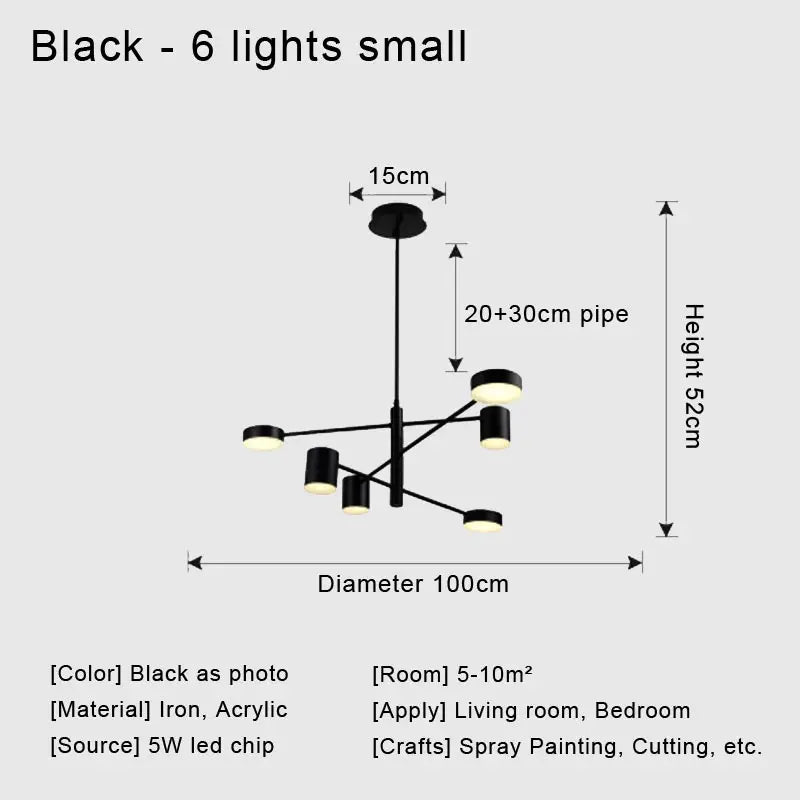 DecorBites™ Stylish Led Chandelier for Home Decor
