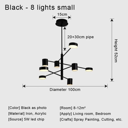DecorBites™ Stylish Led Chandelier for Home Decor