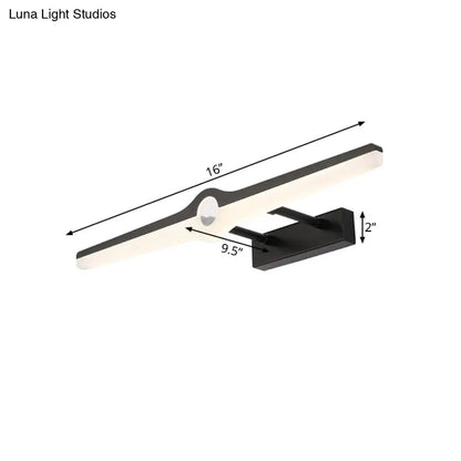 DecorBites™ Stylish LED Wall Mount Light with Aluminum and Acrylic Design - Black/White (16"/29" Dia)