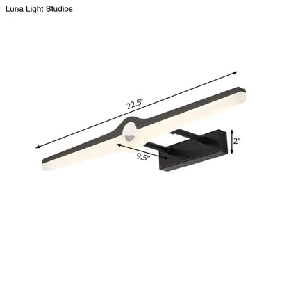 DecorBites™ Stylish LED Wall Mount Light with Aluminum and Acrylic Design - Black/White (16"/29" Dia)