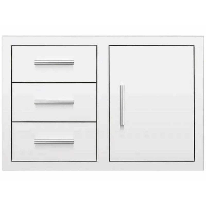 Summerset 33-Inch Stainless Steel Flush Mount Triple Drawer And Access Door Combo [DC3-33] (SAK92847)