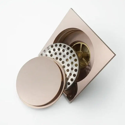 Sunburst brass square shower floor drain kitchen and bathroom