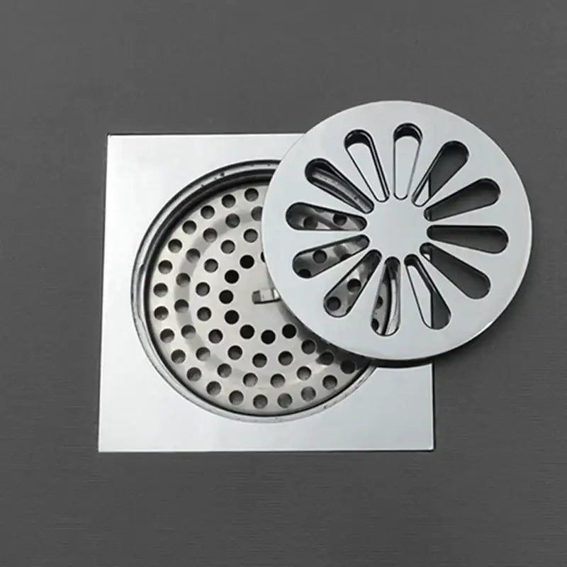 Sunburst brass square shower floor drain kitchen and bathroom