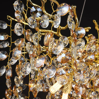 DecorBites™ Sunflower Crystal Chandelier for Dining Room
