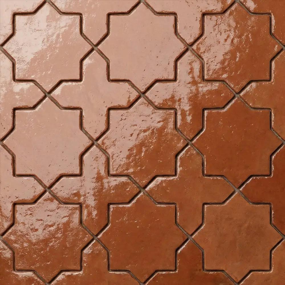 Sunrise Natural Star Terracotta Tiles 8x8