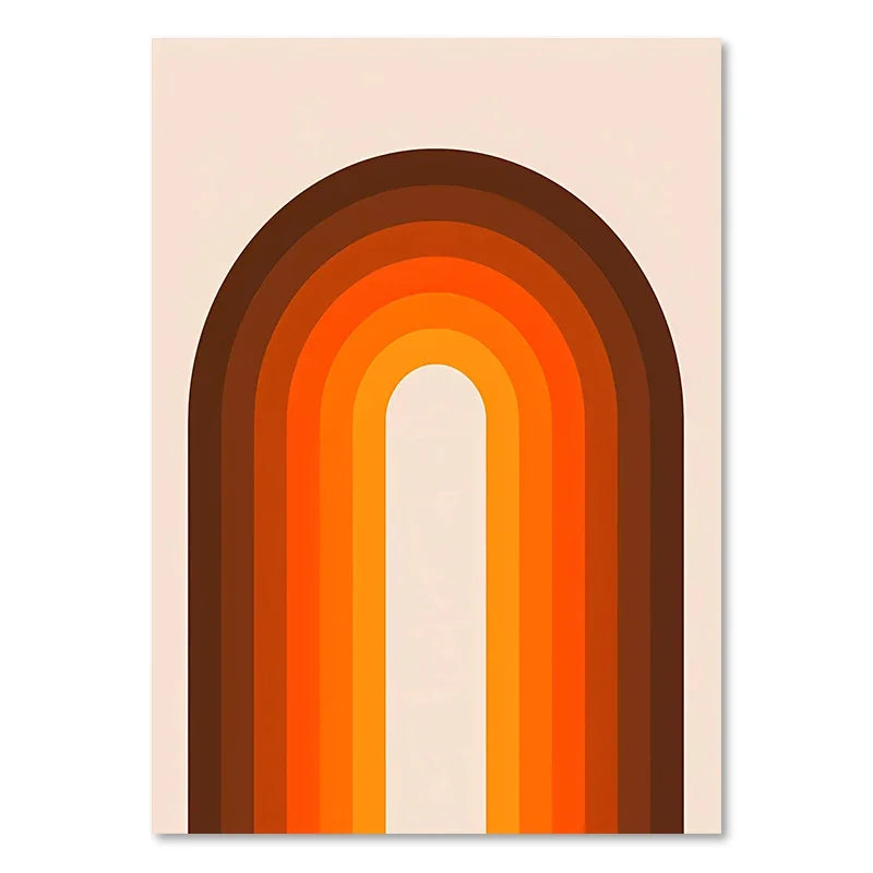 DecorBites™ Sunset Rainbow Flower Canvas Art Print