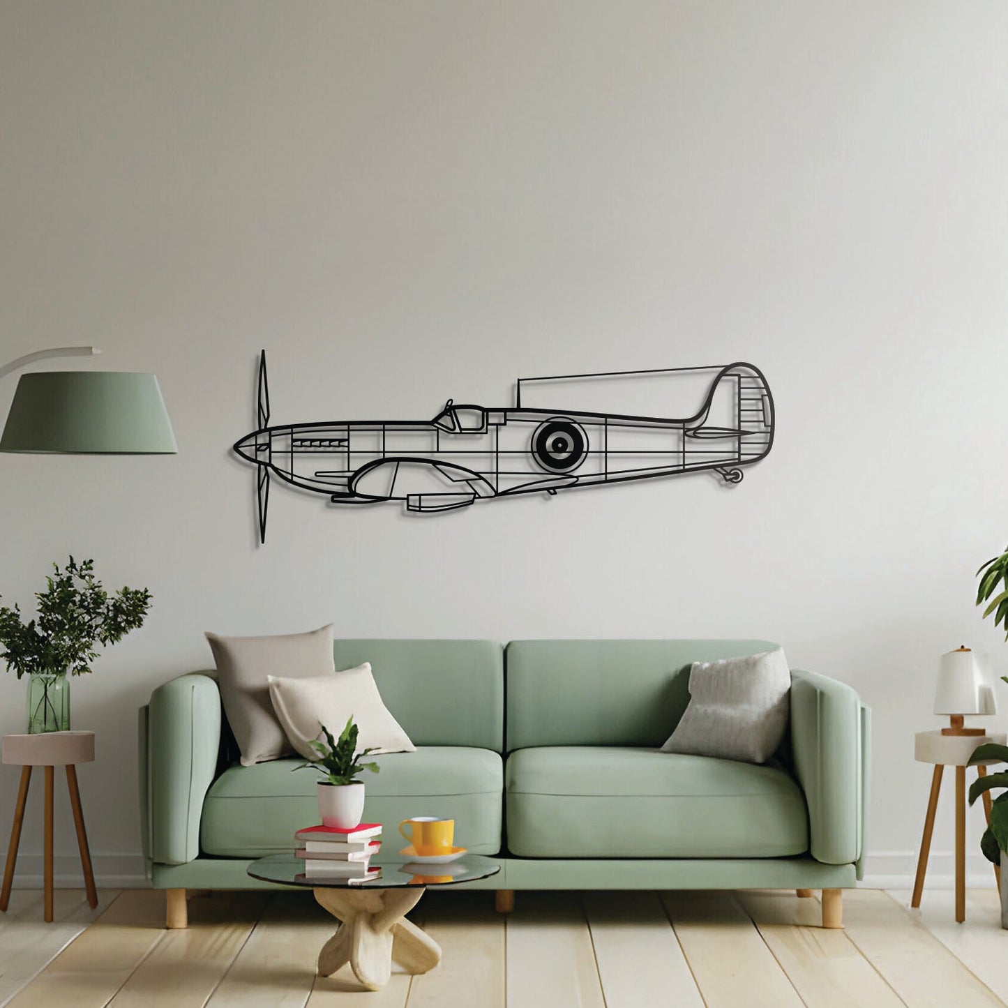Spitfire MK IX ALT Metal Aircraft Wall Art - NCP0196