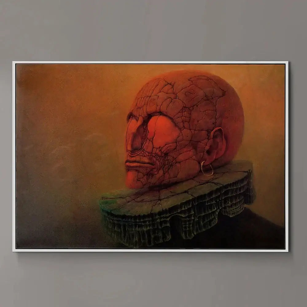 Surreal gothic beksinski prints living room framed wall art