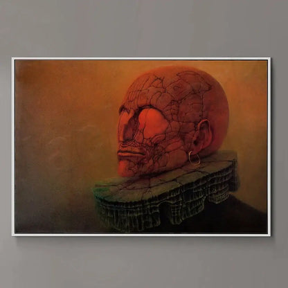 Surreal gothic beksinski prints living room framed wall art
