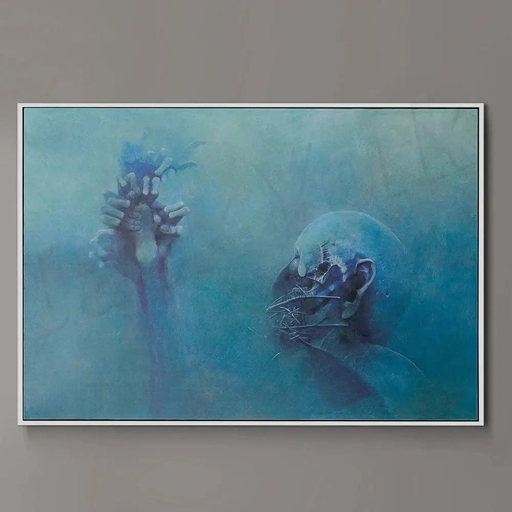 Surreal gothic beksinski prints living room framed wall art