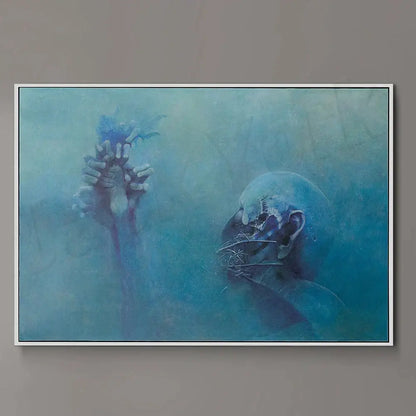 Surreal gothic beksinski prints living room framed wall art