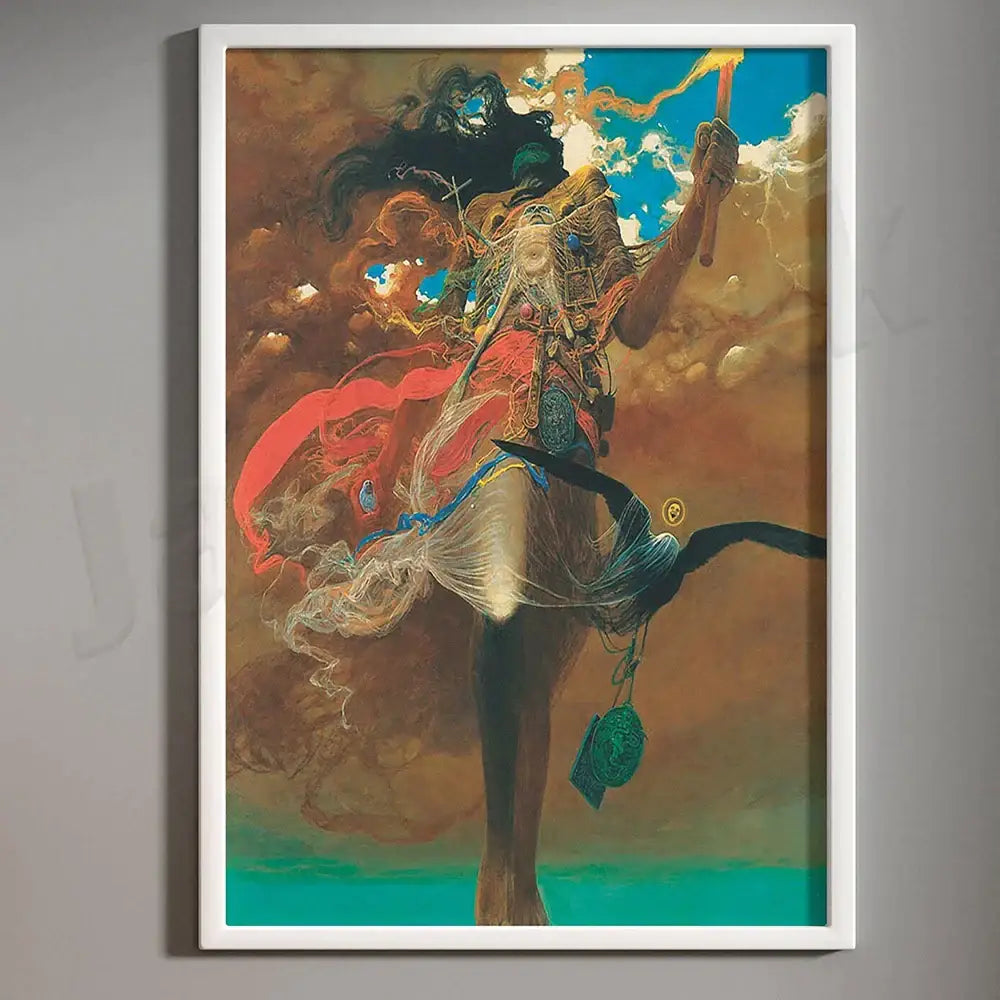 Surreal gothic beksinski prints living room framed wall art