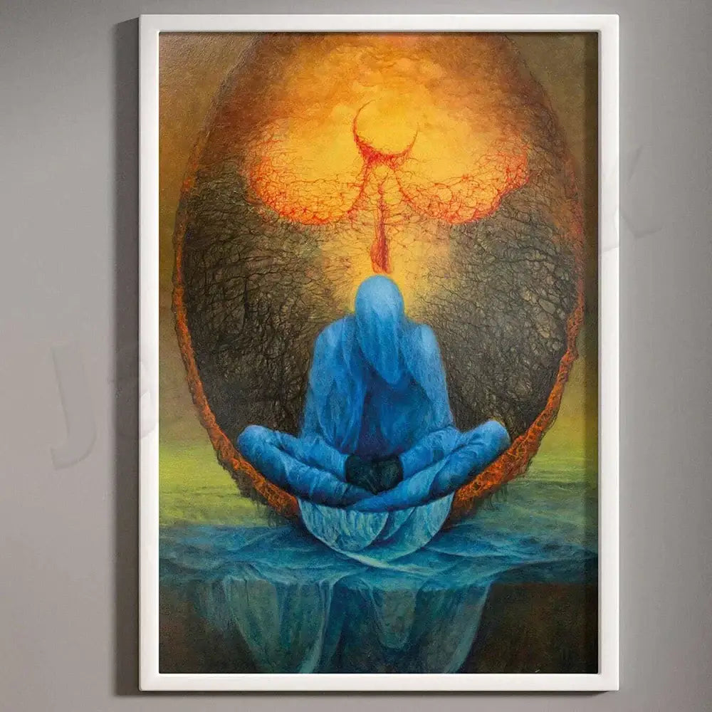 Surreal gothic beksinski prints living room framed wall art