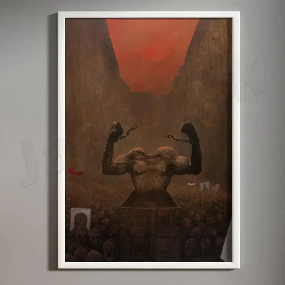Surreal gothic beksinski prints living room framed wall art