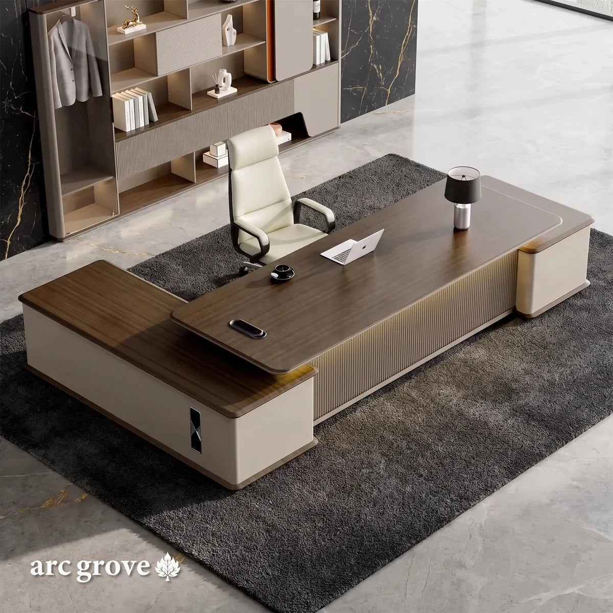 Sussex · Grand L-Shaped Executive Desk