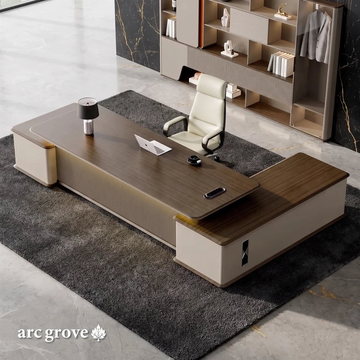 Sussex · Grand L-Shaped Executive Desk