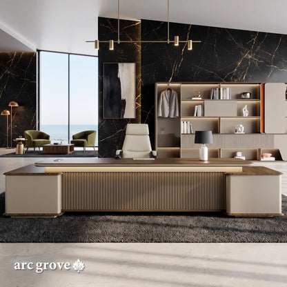 Sussex · Grand L-Shaped Executive Desk