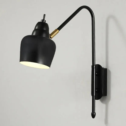 DecorBites™ Swivel Shade Wall Mount Light - Sleek Metal Bedside Reading Lamp with V-Shaped Arm