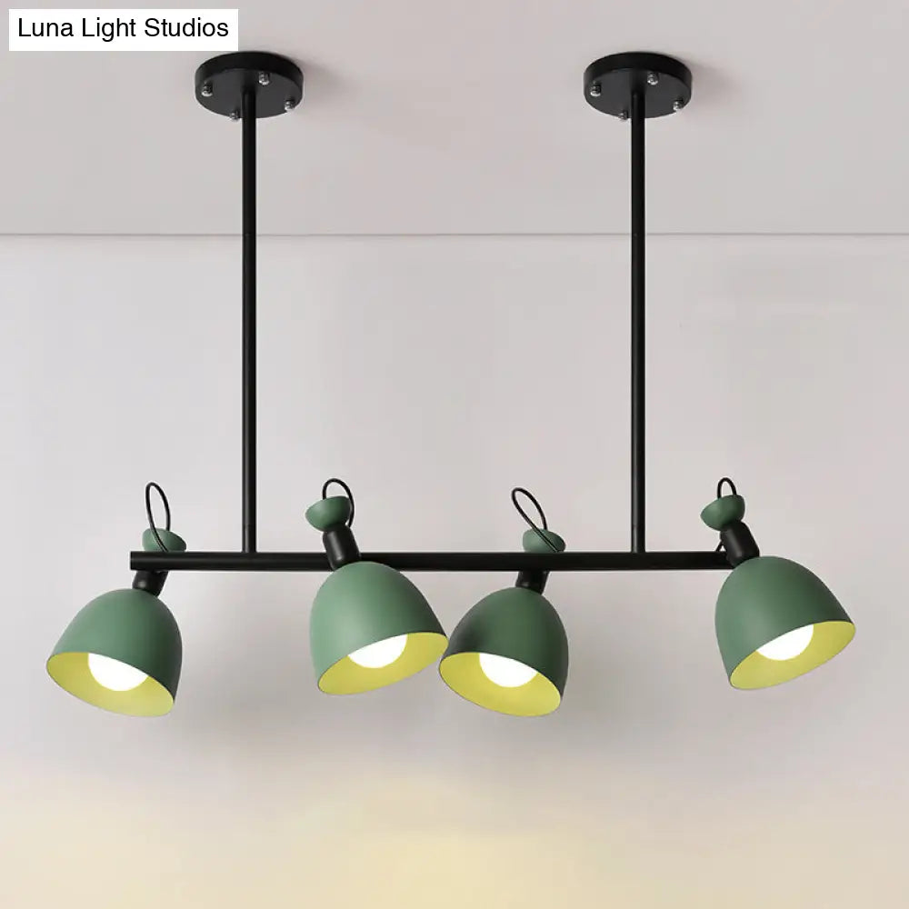 DecorBites™ Swivelable Macaron Island Pendant in Grey/Blue/Green for Dining Room with 4/6 Bulbs