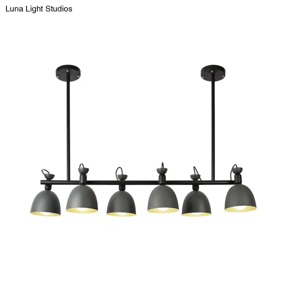 DecorBites™ Swivelable Macaron Island Pendant in Grey/Blue/Green for Dining Room with 4/6 Bulbs