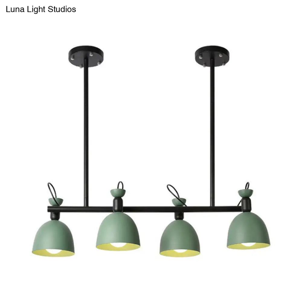 DecorBites™ Swivelable Macaron Island Pendant in Grey/Blue/Green for Dining Room with 4/6 Bulbs