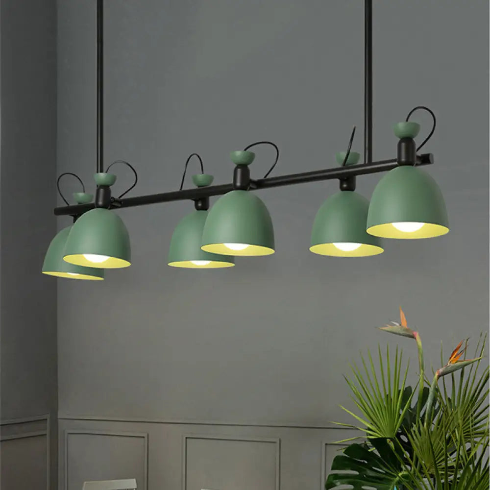 DecorBites™ Swivelable Macaron Island Pendant in Grey/Blue/Green for Dining Room with 4/6 Bulbs