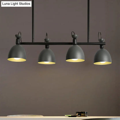 DecorBites™ Swivelable Macaron Island Pendant in Grey/Blue/Green for Dining Room with 4/6 Bulbs