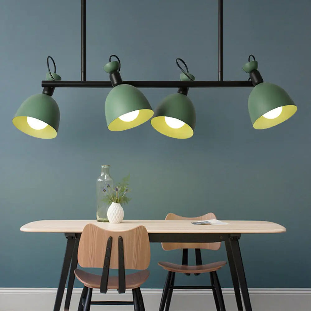 DecorBites™ Swivelable Macaron Island Pendant in Grey/Blue/Green for Dining Room with 4/6 Bulbs